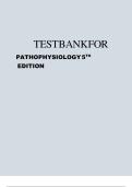 Test Bank For Pathophysiology&colon; A Practical Approach 5th Edition &lpar; Story&comma; 2024&rpar; All Chapters 1-14&vert; Latest Edition