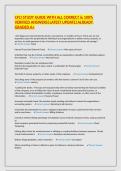 CFCI STUDY GUIDE WITH ALL CORRECT & 100&percnt; VERIFIED ANSWERS&vert;LATEST UPDATE&vert;ALREADY GRADED A&plus;