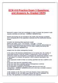 ECN 410 Practice Exam 3 Questions and Answers A&plus; Graded &lpar;2025&rpar;&period;