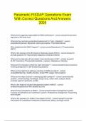  Paramedic FISDAP Operations Exam With Correct Questions And Answers 2025
