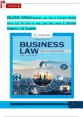 Solution Manual For Business Law&colon; Text & Exercises&comma; 10th Edition by Roger LeRoy Miller&comma; William E&period; Hollowell&comma; Verified Chapters 1 - 43&comma; Complete Newest Version