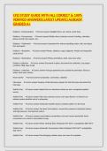 CFEI STUDY GUIDE WITH ALL CORRECT & 100&percnt; VERIFIED ANSWERS&vert;LATEST UPDATE&vert;ALREADY GRADED A&plus;