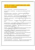 MATSE 259 EXAM 3 QUESTIONS WITH 100&percnt; ACCURATE ANSWERS