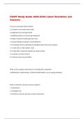 FICEP Study Guide 2025-2026 Latest Questions and  Answers