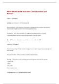 FICEP STUDY GUIDE 2025-2026 Latest Questions and  Answers 
