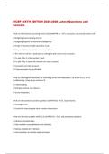 FICEP SIXTH EDITION 2025-2026 Latest Questions and  Answers 