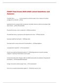 FICEP Final Exam 2025-2026 Latest Questions and  Answers 