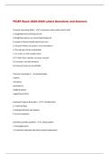 FICEP Exam 2025-2026 Latest Questions and Answers