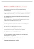 FICEP Exam 2025-2026 Latest Questions and Answers 