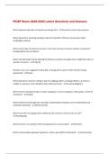 FICEP Exam 2025-2026 Latest Questions and Answers