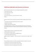 FICEP Exam 2025-2026 Latest Questions and Answers 