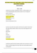 N675 FINAL EXAM ACUTE CARE EXAM 1 LATEST UPDATE 2025 RATED 100&percnt;CORRECT ANSWERS&period;