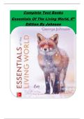Complete Test Banks Essentials Of The Living World&comma; 6th Edition By Johnson 