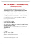 NHA Line Of Service Exam Questions With Complete Solutions&period;