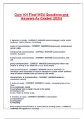 Com 101 Final WSU Questions and Answers A&plus; Graded &lpar;2025&rpar;
