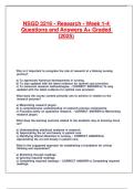 NSGD 3216 - Research - Week 1-4 Questions and Answers A&plus; Graded &lpar;2025&rpar;&period;
