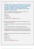 NUR2502 MDC3 EXAM 1&2 AND FINAL EXAM PACKAGE FOR RASMUSSEN&vert;&vert; ACCURATE AND FREQUENTLY ASKED QUESTIONS AND 100&percnt; CORRECT ANSWERS&vert;&vert; LATEST AND COMPLETE UPDATE WITH VERIFIED SOLUTIONS GRADED A&plus;&vert;&vert; SURE PASS&excl;&excl;