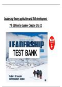 Leadership&colon; Theory&comma; Application&comma; & Skill Development &lpar;7th Edition&comma; Lussier & Achua&rpar; &ndash; Complete Test Bank for Chapters 1&ndash;12&comma; Verified Edition