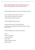 WGU C202 Managing Human Capital &lpar;Know to Pass&rpar; 236 Questions with Verified Answers&comma;100&percnt;CORRECT