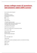 jersey college exam &num;2 questions and answers rated 100&percnt; correct