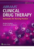 Abrams Clinical Drug Therapy Rationales for Nursing Practic