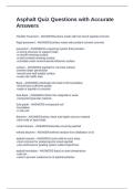 Asphalt and Concrete End of Module Quiz Package deal  Questions with Correct Answers