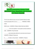 Eyelash Extensions Written Exam  2025&sol;2026 Exam Questions and Answers  &vert; A&plus; Score Assured 