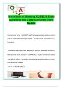 Manufactured Housing 2025&sol;2026 Exam  Questions and Correct Answers &vert; New  Update 