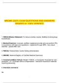 NRCME &lpar;DOT&rpar; EXAM QUESTIONS AND ANSWERS GRADED A&plus; 100&percnt; VERIFIED&period;