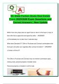 NC State Portion Study Real Estate  Exam 2025&sol;2026 Exam Questions and  Correct Answers &vert; New Update