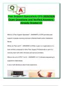 Peer Support Specialists CPS 2025&sol;2026  Exam Questions and Verified Answers &vert;  Already Graded A&plus;