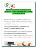 RE Practice Exams NC State Portion  2025&sol;2026 Exam Questions and Answers  &vert; A&plus; Score Assured 