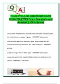TDLR EYELASH EXTENSION EXAM  BLBA 2025&sol;2026 Exam Questions and  Answers &vert; 100&percnt; Solved 