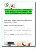 TDLR Eyelash Extension - Written Board  Exam 2025&sol;2026 Exam Questions with  100&percnt; Correct Answers &vert; Latest Update