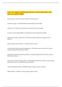 Lean Six-sigma Certification Exam- Latest Questions and  Answers &lbrace;2025 2026&rcub;