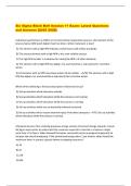 Six Sigma Black Belt Session 11 Exam- Latest Questions  and Answers &lbrace;2025 2026&rcub; 