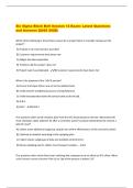Six Sigma Black Belt Session 12 Exam- Latest Questions  and Answers &lbrace;2025 2026&rcub;