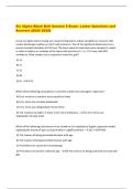 Six Sigma Black Belt Session 8 Exam- Latest Questions and  Answers &lbrace;2025 2026&rcub; 