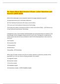Six Sigma Black Belt Session 6 Exam- Latest Questions and  Answers &lbrace;2025 2026&rcub;