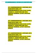 ATI COMPREHENSIVE C RETAKE 2019  EXAM WITH NGN&period; ATI  COMPREHENSIVE EXAM STUDY GUIDE&period;  GRADED A&plus;&period; QUESTIONS AND 100&percnt;  VERIFIED ANSWERS&period; LATEST 2025&sol;2026  UPDATE&period;          ATI COMPREHENSIVE C RETAKE 2019  EXAM WITH NGN&period; ATI  COMPREHENSIVE EXAM STUDY GUIDE&period; 