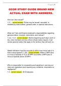 GCOR STUDY GUIDE BRAND NEW  ACTUAL EXAM WITH ANSWERS&period; 