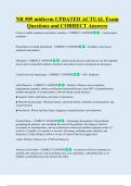 NR509   Bundled Exam Questions WITH  CORRECT Answers