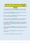 POLS 207  Bundled Exam Questions WITH  CORRECT Answers