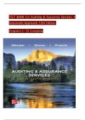 TEST BANK For Auditing & Assurance Services&colon; A Systematic Approach&comma; 12th Edition Chapters 1 - 21 Complete