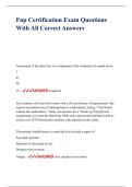 Fnp Certification Exam Questions With All Correct Answers