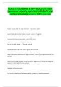 TEAS 7&comma;antomy &physiology exam questions recently updated 2024-2025 and verified detailed answers 100-