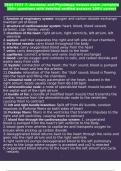 TEAS TEST 7- Anatomy and Physiology newest exam &comma;complete 100&plus; questions with detailed verified