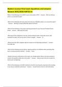 Boaters License Final exam Questions and answers Newest 2025&sol;2026 RATED A&plus; 