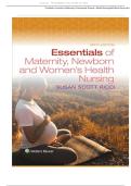 Test Bank&colon; Essentials of Maternity&comma; Newborn&comma; and Women&rsquo;s Health&comma; 6th Edition by Susan Ricci - All Chapters and Rationals Included