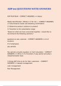 ADP test QUESTIONS WITH ANSWERS